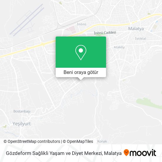 Gözdeform Sağlikli Yaşam ve Diyet Merkezi harita