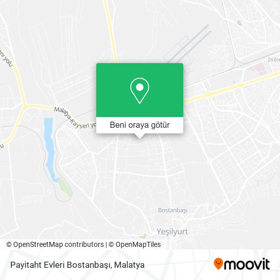 Payitaht Evleri Bostanbaşı harita