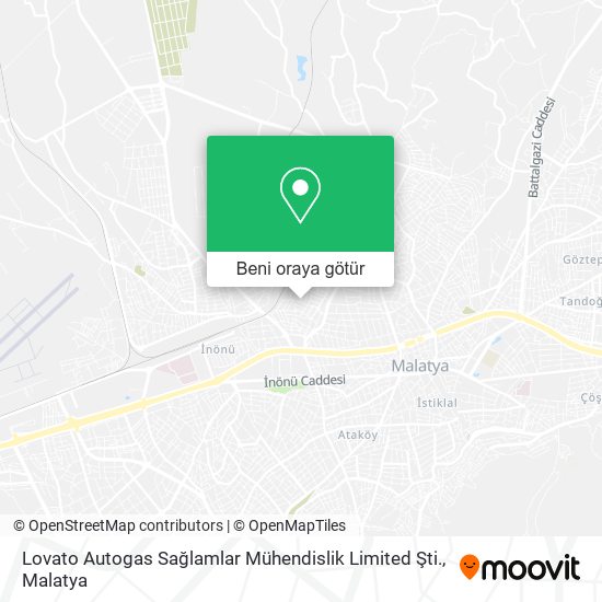 Lovato Autogas Sağlamlar Mühendislik Limited Şti. harita