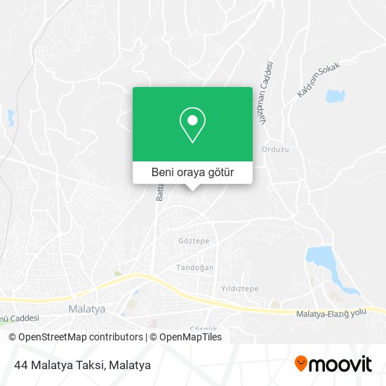 44 Malatya Taksi harita