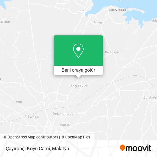 Çayırbaşı Köyü Cami harita