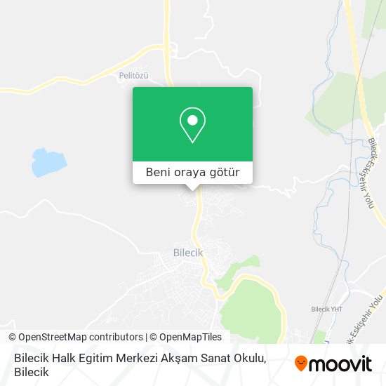Bilecik Halk Egitim Merkezi Akşam Sanat Okulu harita