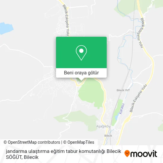 jandarma ulaştırma eğitim tabur komutanlığı Bilecik SÖĞÜT harita