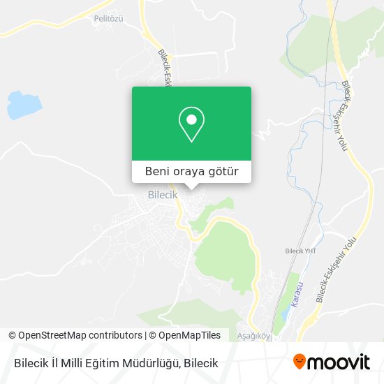 Bilecik İl Milli Eğitim Müdürlüğü harita
