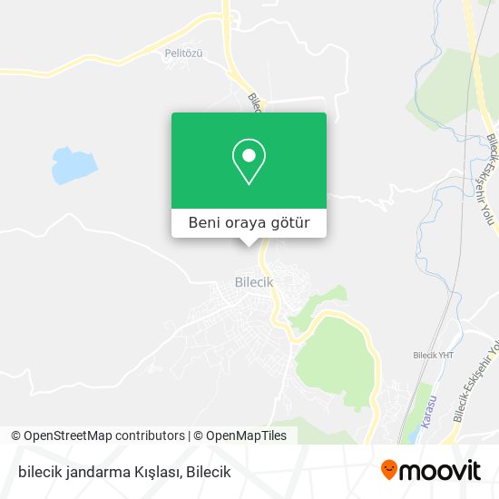 bilecik jandarma Kışlası harita