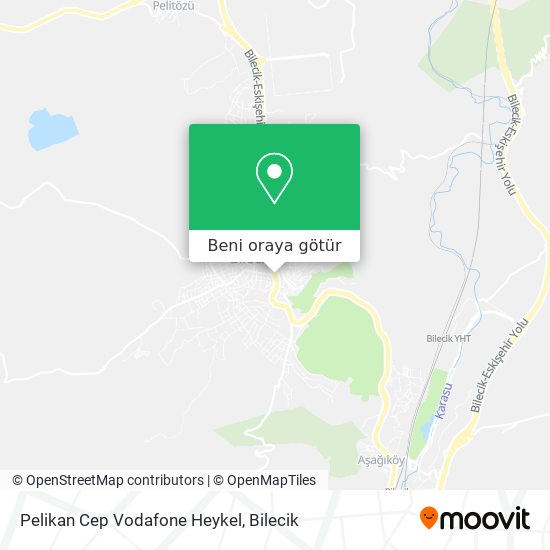Pelikan Cep Vodafone Heykel harita