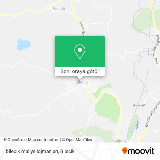 bilecik maliye lojmanları harita