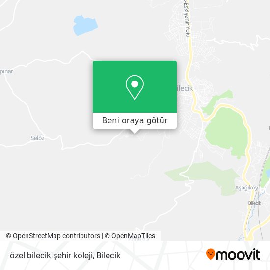özel bilecik şehir koleji harita