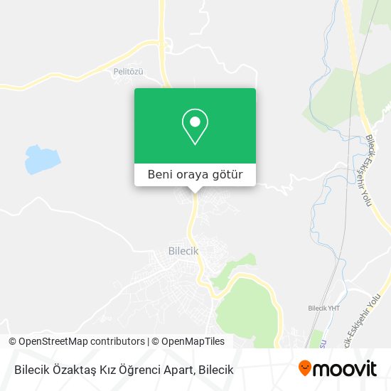 Bilecik Özaktaş Kız Öğrenci Apart harita