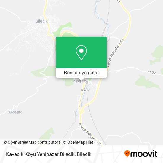 Kavacık Köyü Yenipazar Bilecik harita