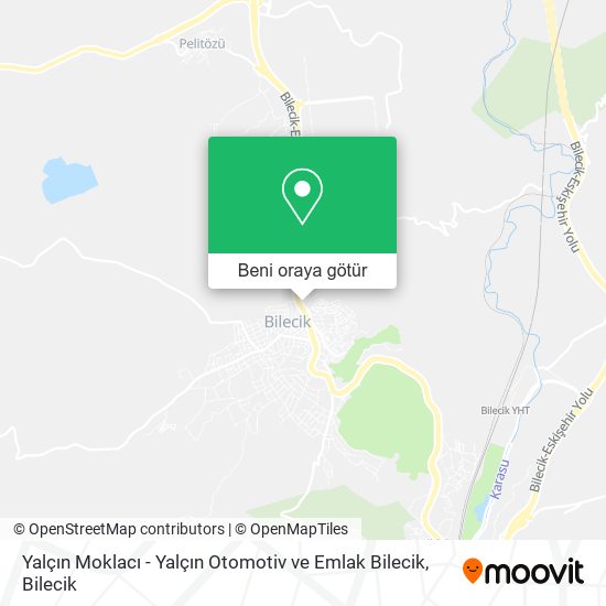 Yalçın Moklacı - Yalçın Otomotiv ve Emlak Bilecik harita
