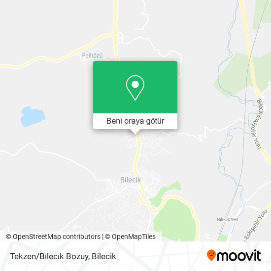 Tekzen/Bılecık Bozuy harita
