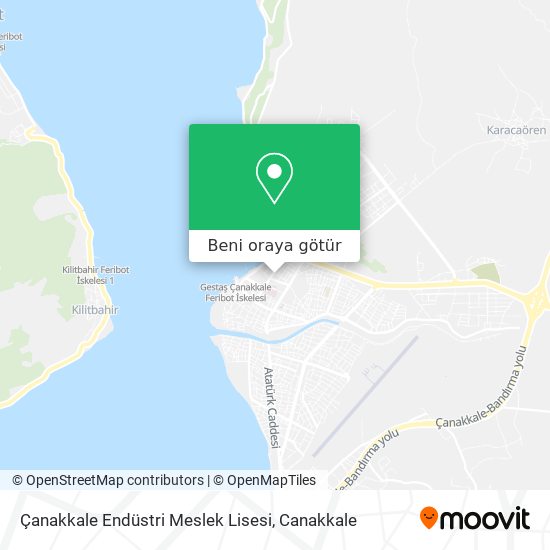 Çanakkale Endüstri Meslek Lisesi harita