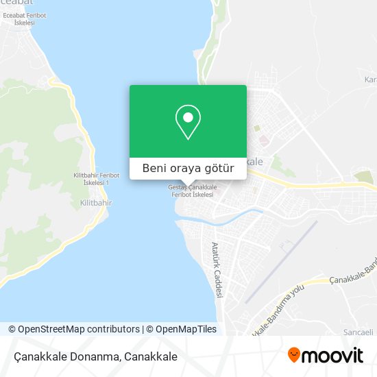 Çanakkale Donanma harita