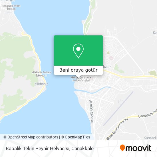 Babalık Tekin Peynir Helvacısı harita