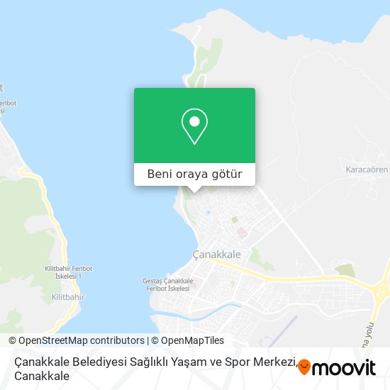 Çanakkale Belediyesi Sağlıklı Yaşam ve Spor Merkezi harita