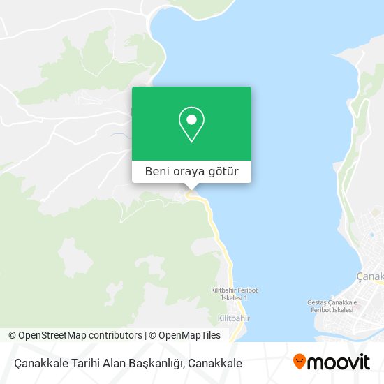 Çanakkale Tarihi Alan Başkanlığı harita