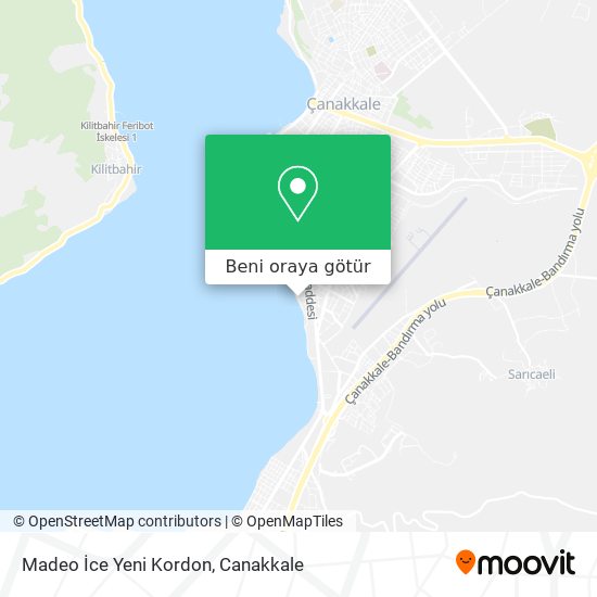 Madeo İce Yeni Kordon harita