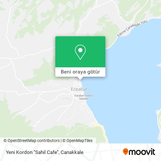 Yeni Kordon ''Sahil Cafe'' harita