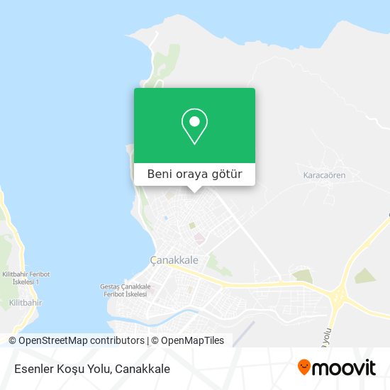 Esenler Koşu Yolu harita