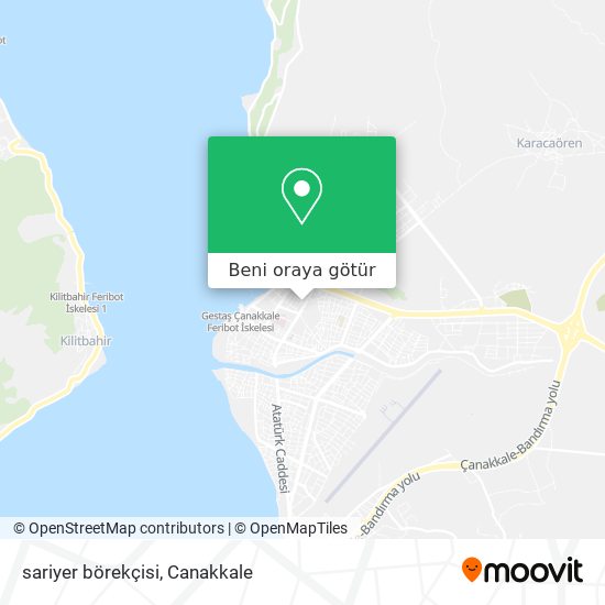 sariyer börekçisi harita