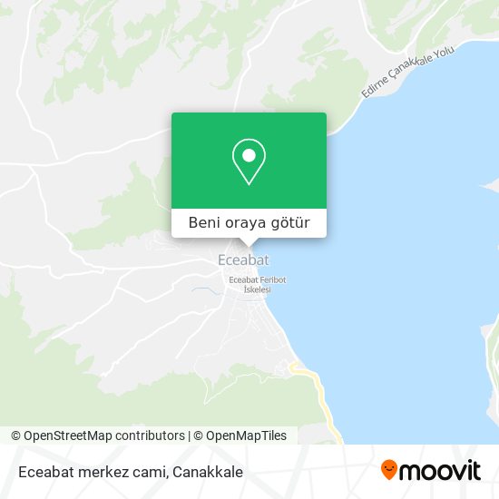 Eceabat merkez cami harita