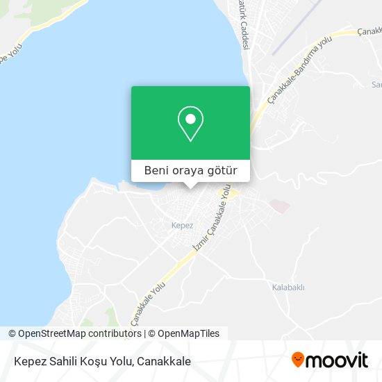 Kepez Sahili Koşu Yolu harita