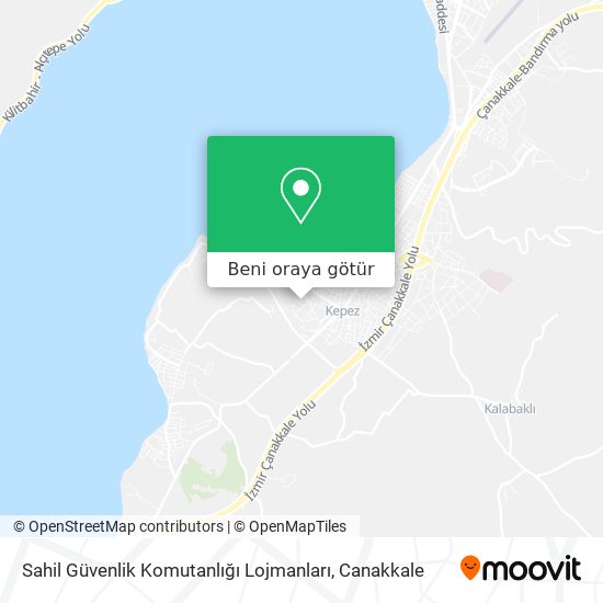 Sahil Güvenlik Komutanlığı Lojmanları harita