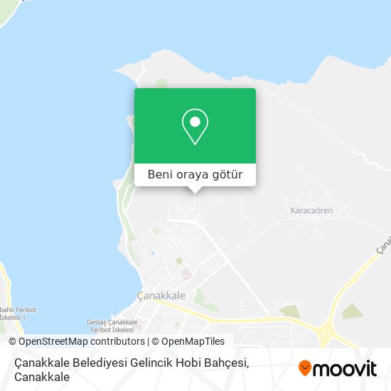 Çanakkale Belediyesi Gelincik Hobi Bahçesi harita