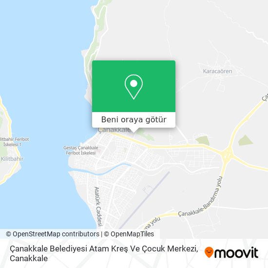 Çanakkale Belediyesi Atam Kreş Ve Çocuk Merkezi harita