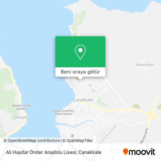Ali Haydar Önder Anadolu Lisesi harita