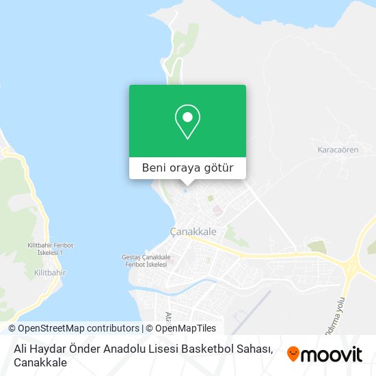 Ali Haydar Önder Anadolu Lisesi Basketbol Sahası harita