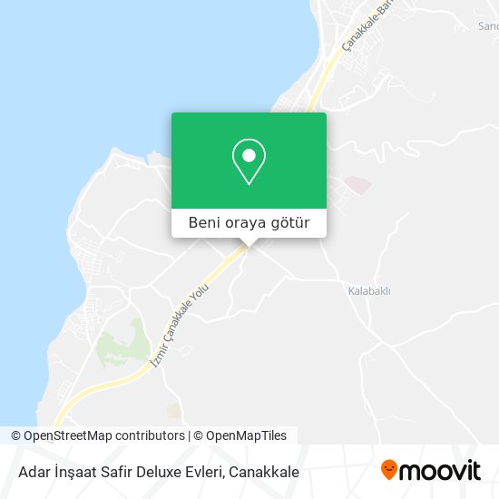 Adar İnşaat Safir Deluxe Evleri harita