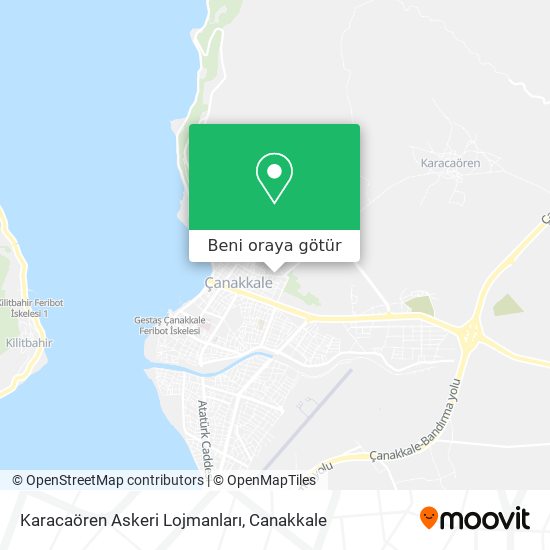 Karacaören Askeri Lojmanları harita
