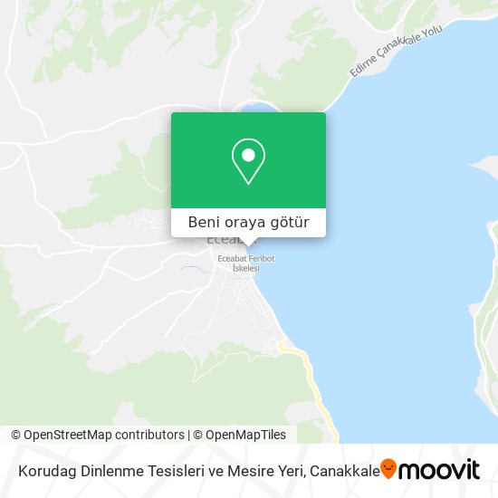 Korudag Dinlenme Tesisleri ve Mesire Yeri harita