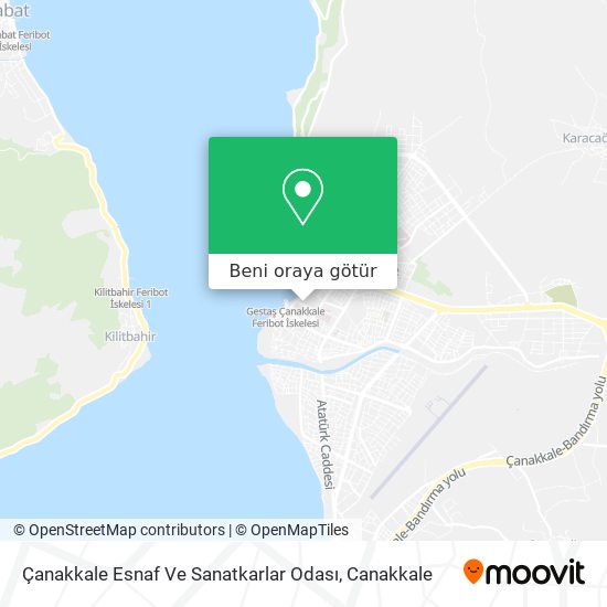 Çanakkale Esnaf Ve Sanatkarlar Odası harita