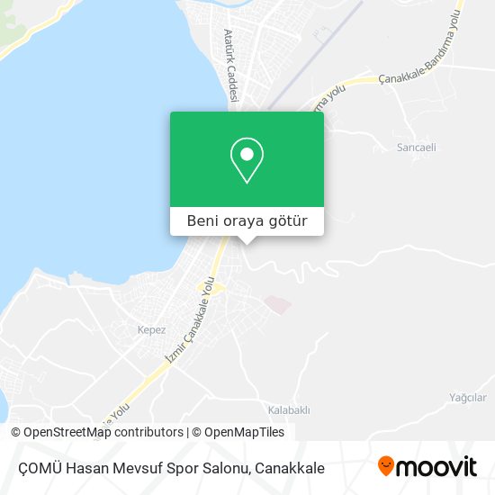 ÇOMÜ Hasan Mevsuf Spor Salonu harita