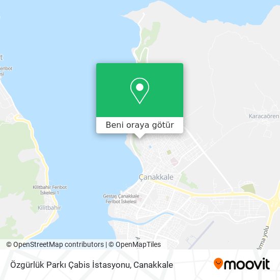 Özgürlük Parkı Çabis İstasyonu harita
