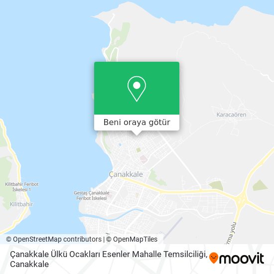 Çanakkale Ülkü Ocakları Esenler Mahalle Temsilciliği harita