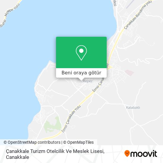 Çanakkale Turizm Otelcilik Ve Meslek Lisesi harita