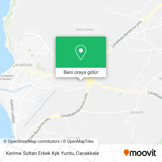 Kerime Sultan Erkek Kyk Yurdu harita