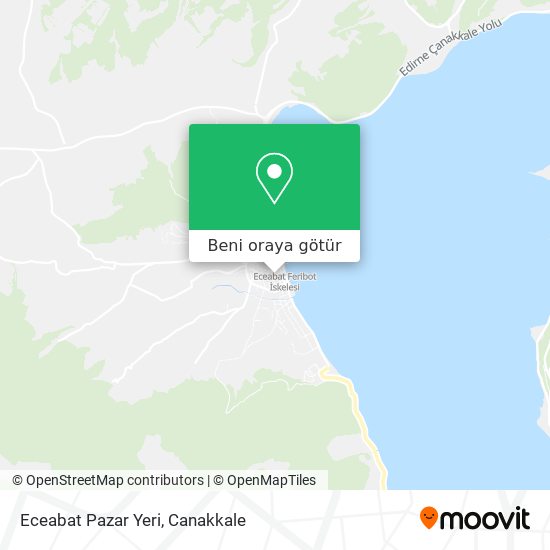 Eceabat Pazar Yeri harita
