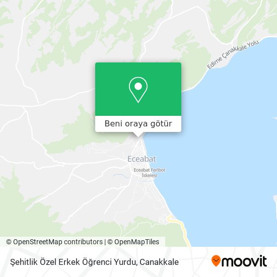 Şehitlik Özel Erkek Öğrenci Yurdu harita