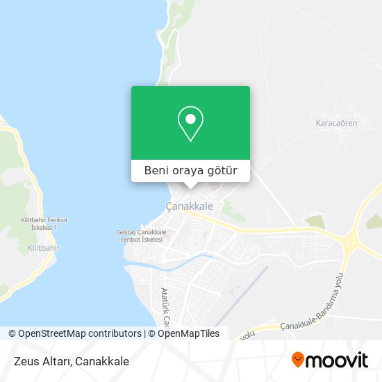 Zeus Altarı harita