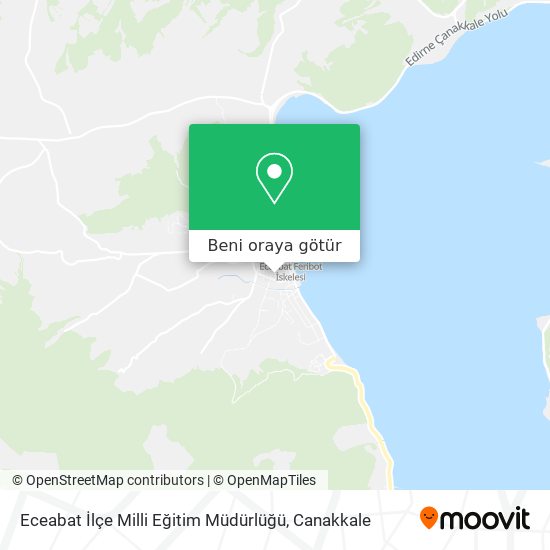 Eceabat İlçe Milli Eğitim Müdürlüğü harita