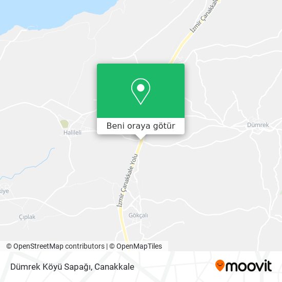 Dümrek Köyü Sapağı harita
