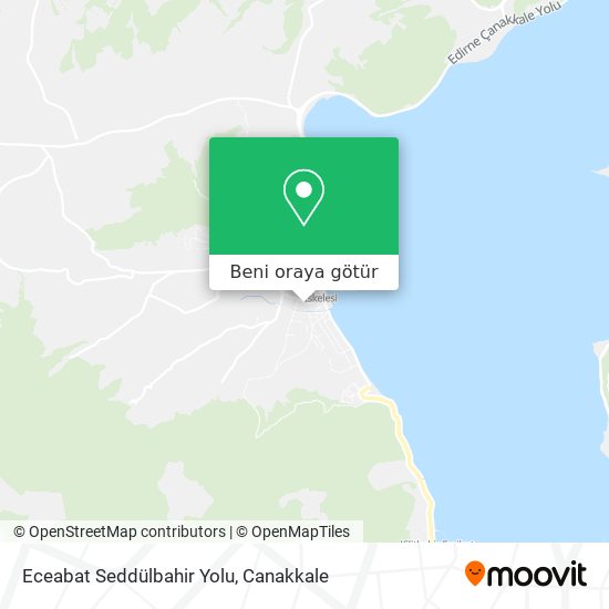 Eceabat Seddülbahir Yolu harita