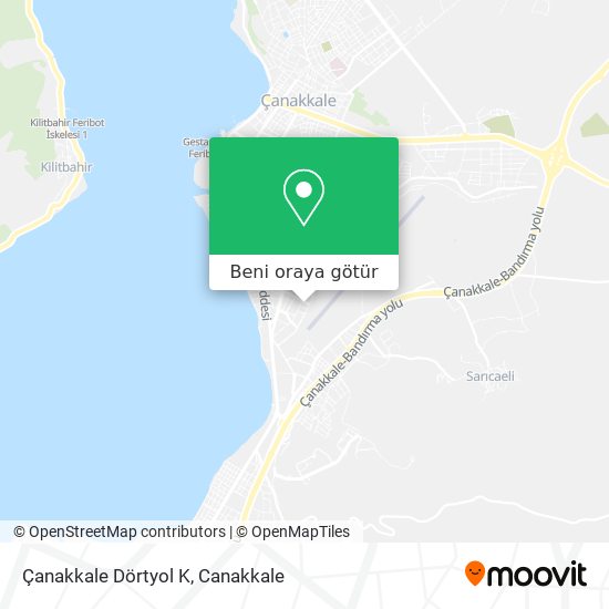 Çanakkale Dörtyol K harita