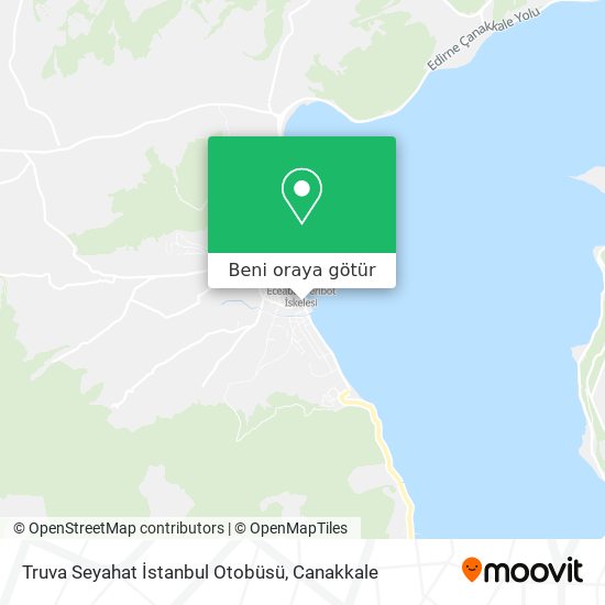 Truva Seyahat İstanbul Otobüsü harita