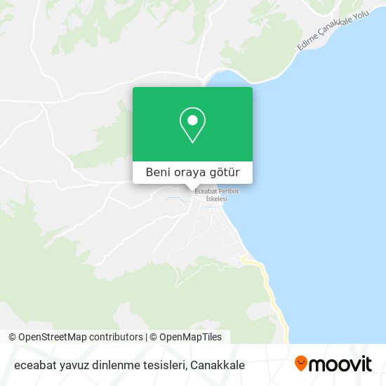 eceabat yavuz dinlenme tesisleri harita